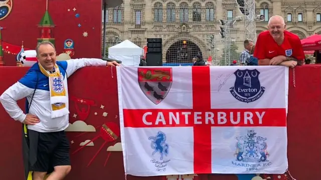 Fan at 1966 World Cup win follows England to US