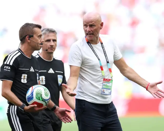 Norway’s Ståle Solbakken claims ball struck cable before England equaliser