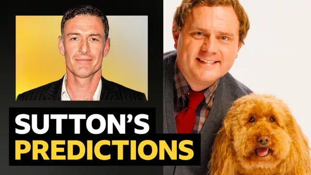 Sutton's predictions v Waffle the Wonder Dog and his owner, Simon